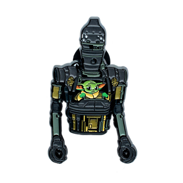 Star Wars Mandalorian 3 Grogu in IG-12 Enamel Pin