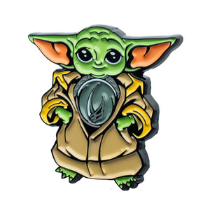 Star Wars Mandalorian 3 Grogu Mudhorn Armor Pin - Jewelry Brands Shop