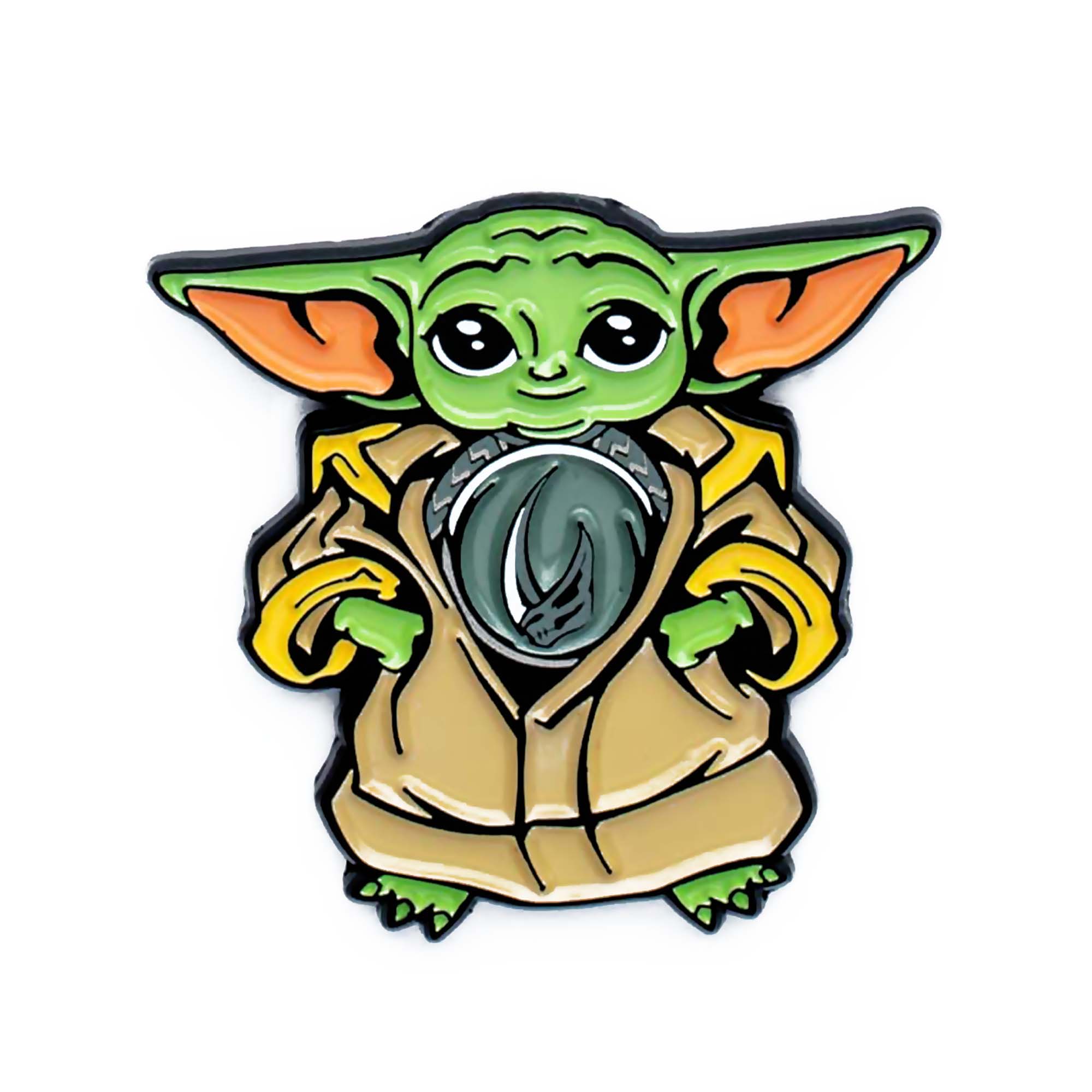 Star Wars Mandalorian 3 Grogu Mudhorn Armor Pin - Jewelry Brands Shop