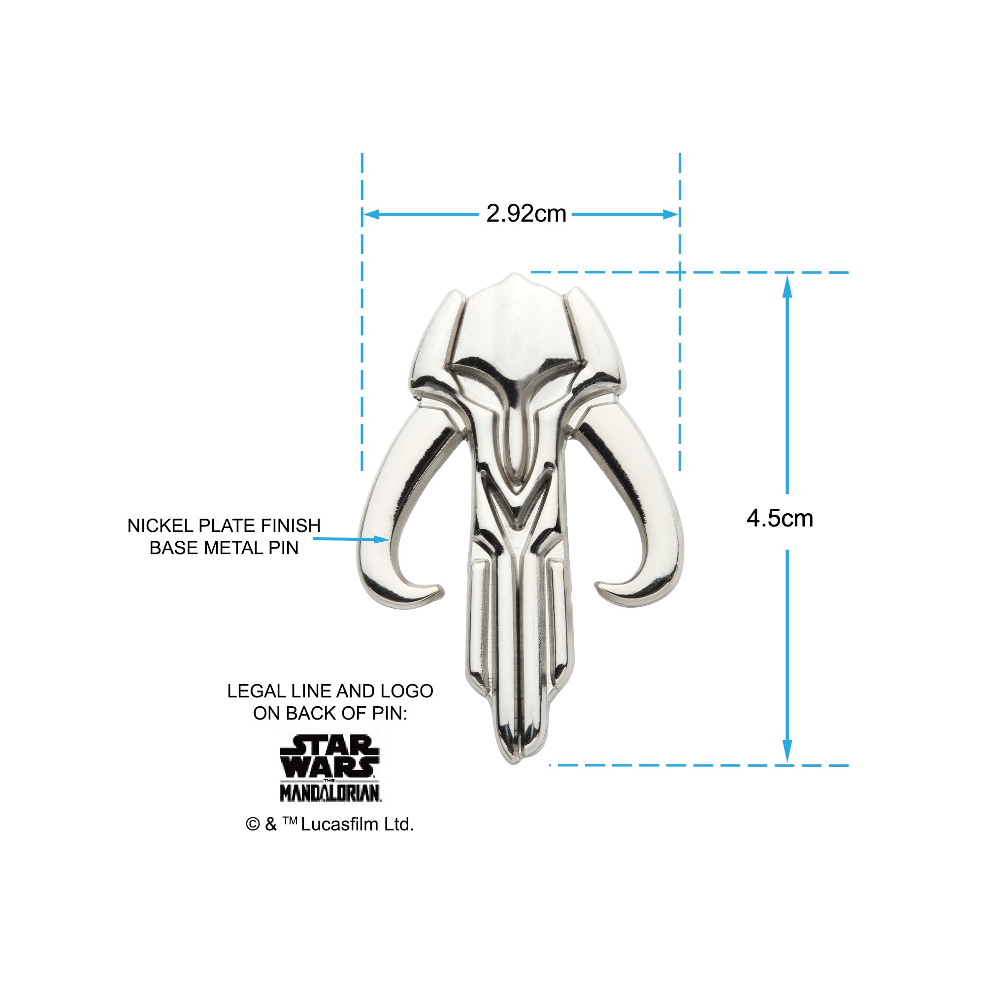 Star Wars Mandalorian 3 Mythosaur 3D Cast Pin - Jewelry Brands Shop