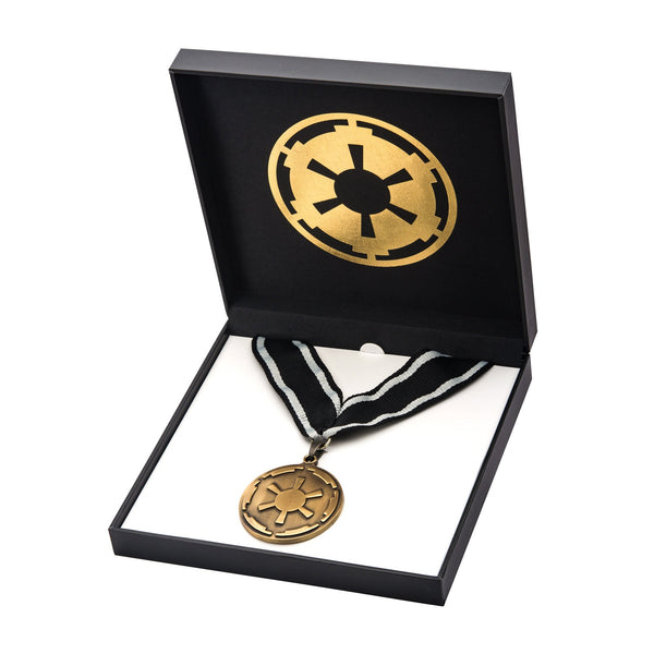Star Wars Mandalorian Imperial Cog Medallion Necklace