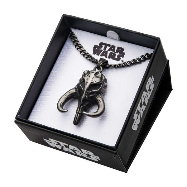 Star Wars Mandalorian Mythosaur Skull Pendant Necklace