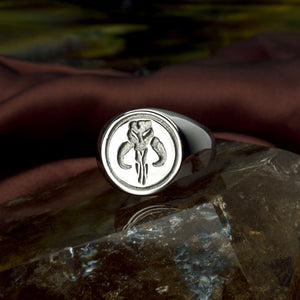 Star Wars Mandalorian Mythosaur Symbol Ring - Jewelry Brands Shop