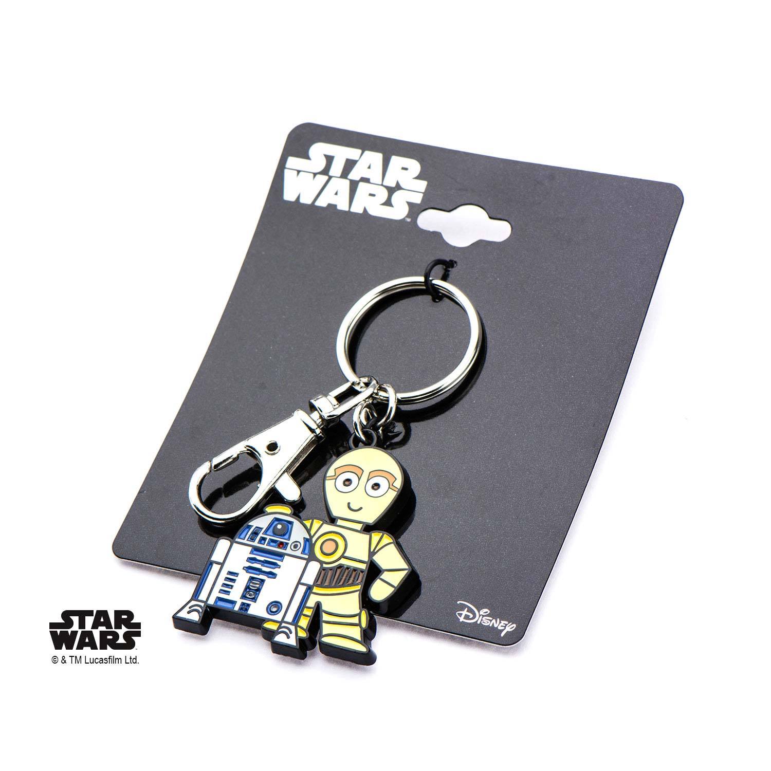 Star Wars R2 - D2 and C - 3PO Keychain - Jewelry Brands Shop