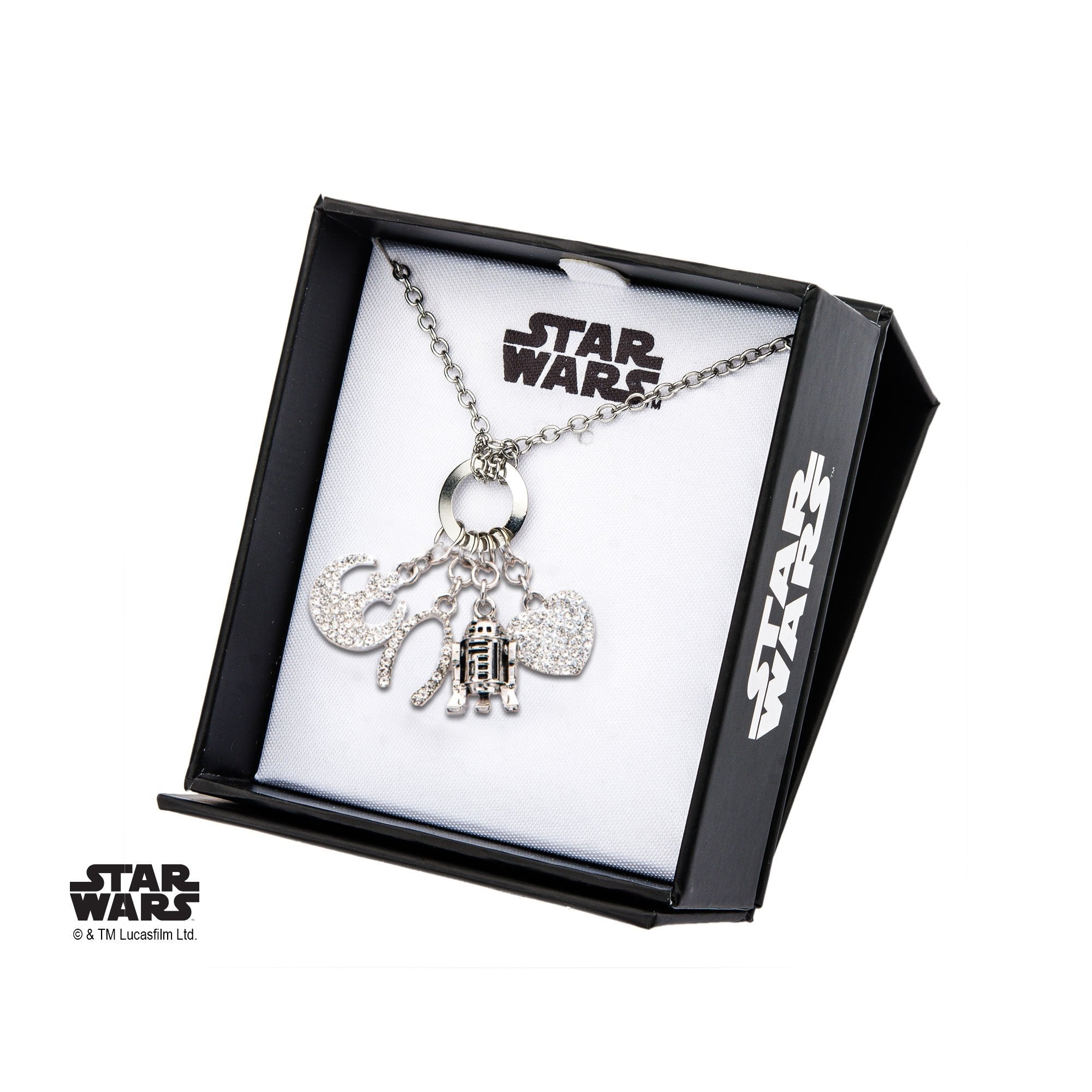 Star Wars R2 - D2 Multi Charm Pendant Necklace - Jewelry Brands Shop