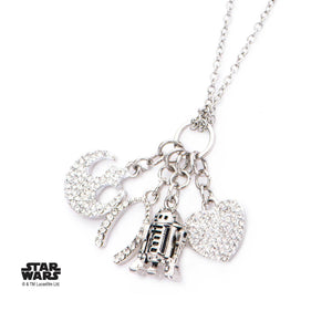 Star Wars R2 - D2 Multi Charm Pendant Necklace - Jewelry Brands Shop