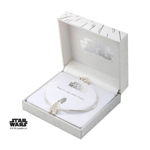 Star Wars R2 - D2 with Clear Gem Bracelet - Jewelry Brands Shop