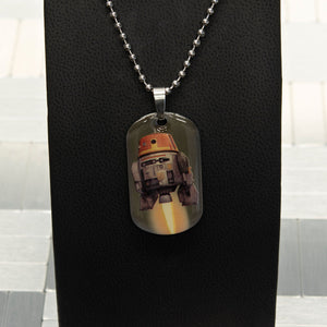 Star Wars Rebels Chopper Kids' Dog Tag Pendant Necklace - Jewelry Brands Shop