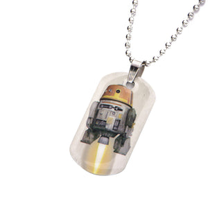 Star Wars Rebels Chopper Kids' Dog Tag Pendant Necklace - Jewelry Brands Shop