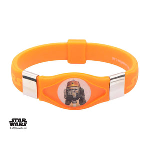 Star Wars Rebels Chopper Kids' Orange Silicone Glow Bracelet - Jewelry Brands Shop