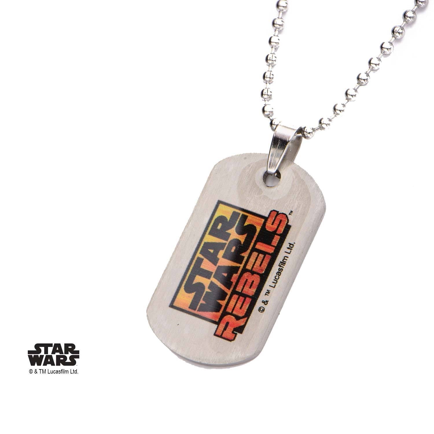 Star Wars Rebels Ezra Kids' Dog Tag Pendant Necklace - Jewelry Brands Shop