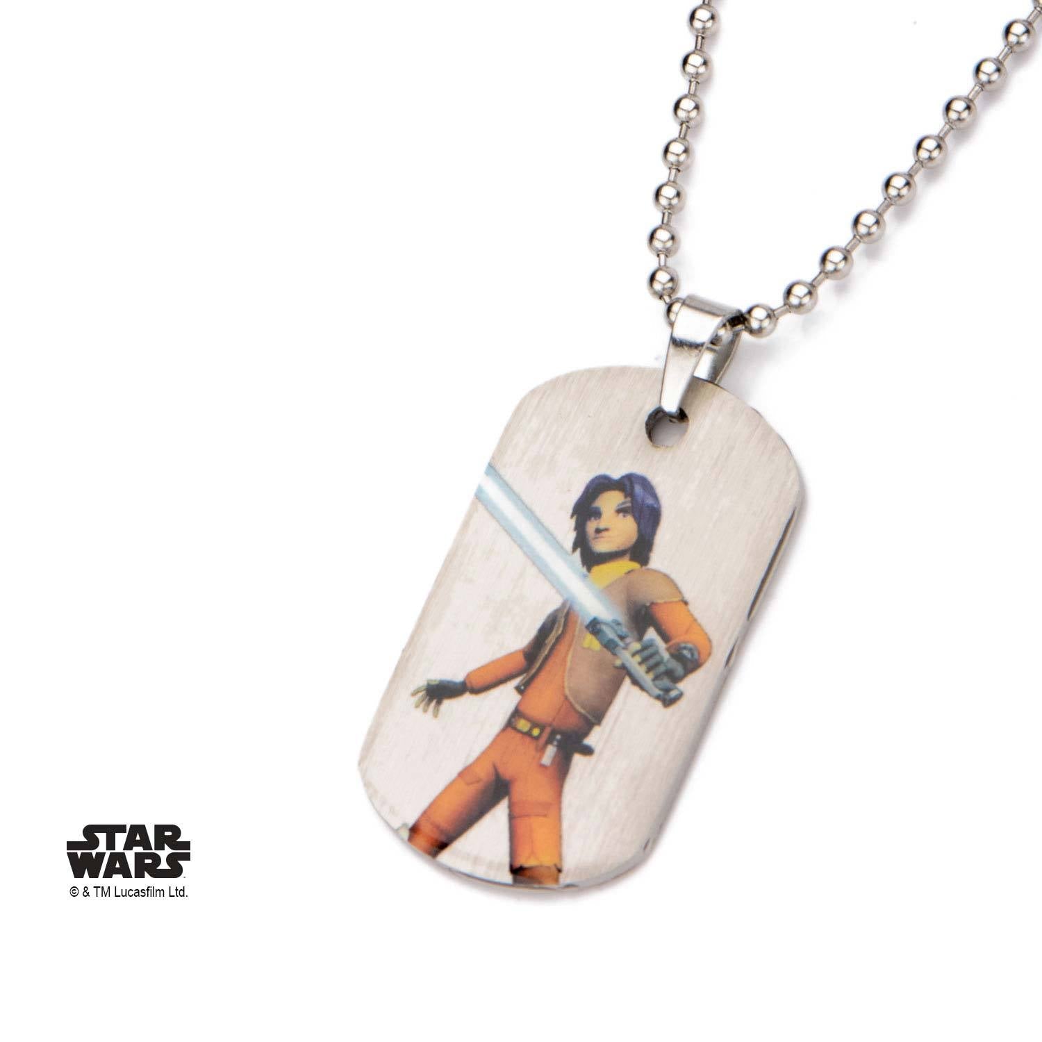 Star Wars Rebels Ezra Kids' Dog Tag Pendant Necklace - Jewelry Brands Shop