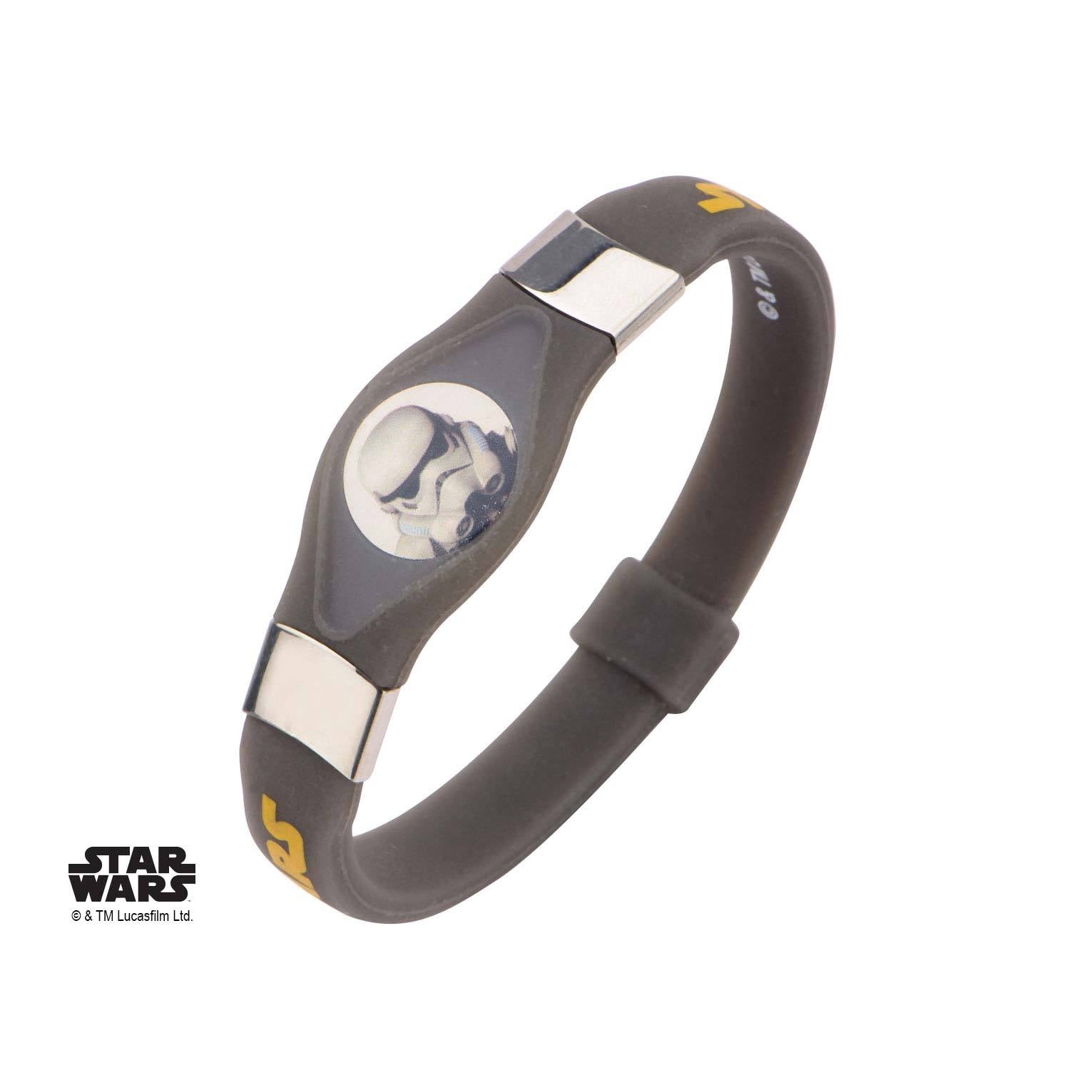 Star Wars Rebels Stormtrooper Kids' Black Silicone Glow Bracelet - Jewelry Brands Shop