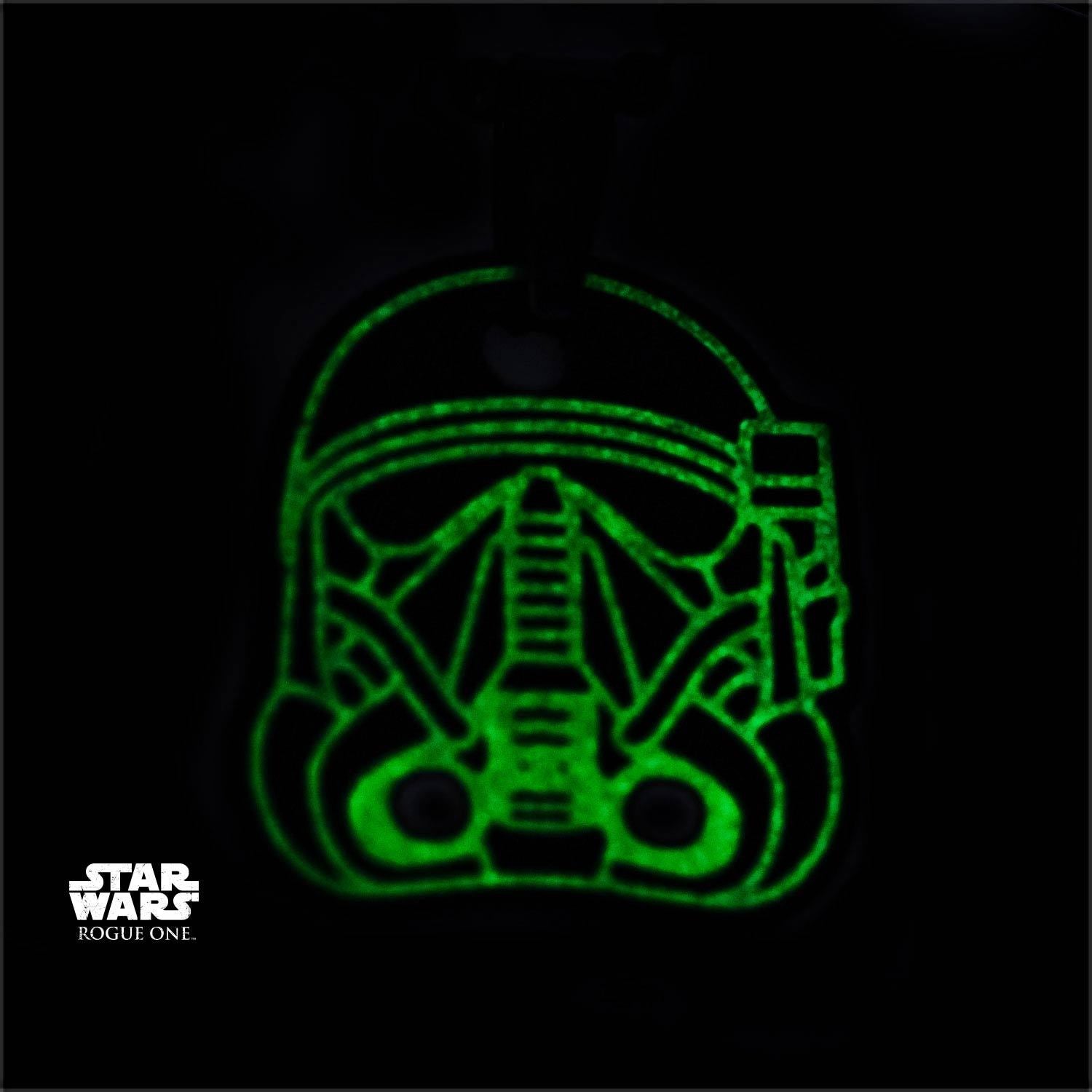 Star Wars Rogue One Death Trooper Glow in the Dark Enamel Pendant Necklace - Jewelry Brands Shop