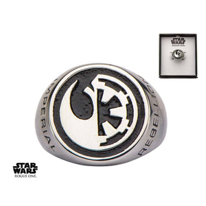 Star Wars Rogue One Rebel Alliance/Galactic Empire Symbol Ring - Jewelry Brands Shop