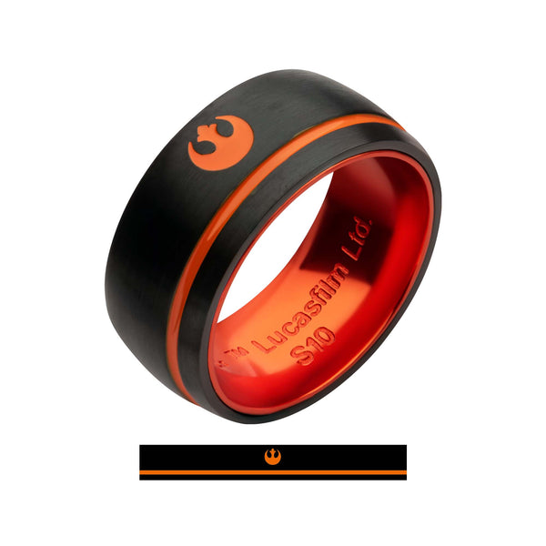 Star Wars Stainless Steel "Rebel Scum" Jedi Ring