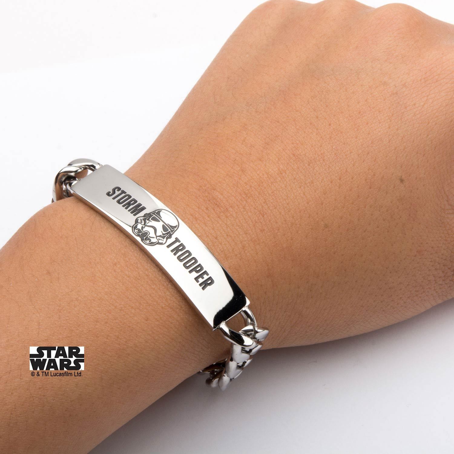 Star Wars Stormtrooper ID Curb Chain Bracelet - Jewelry Brands Shop