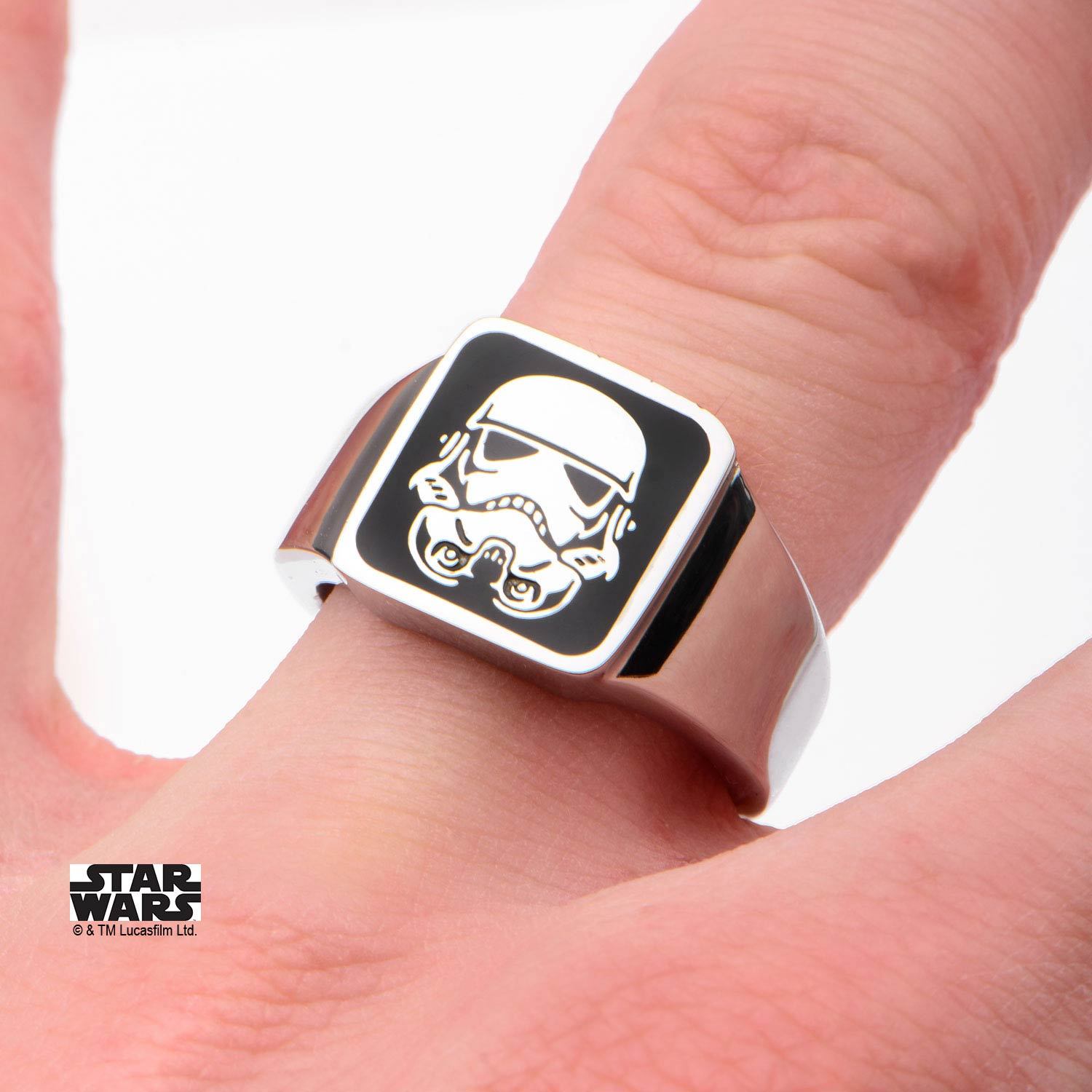 Star Wars Stormtrooper Square Top Ring - Jewelry Brands Shop