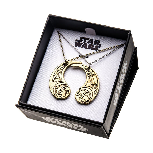 Star Wars The Last Jedi Crescent Moon Haysian Smelt Necklace