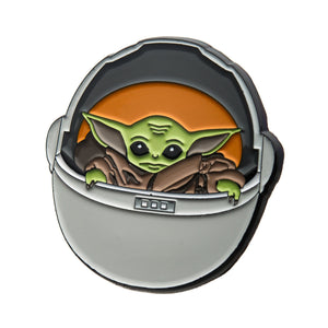 Star Wars: The Mandalorian Grogu (AKA: Baby Yoda/ The Child) Carriage Lapel Pin - Jewelry Brands Shop