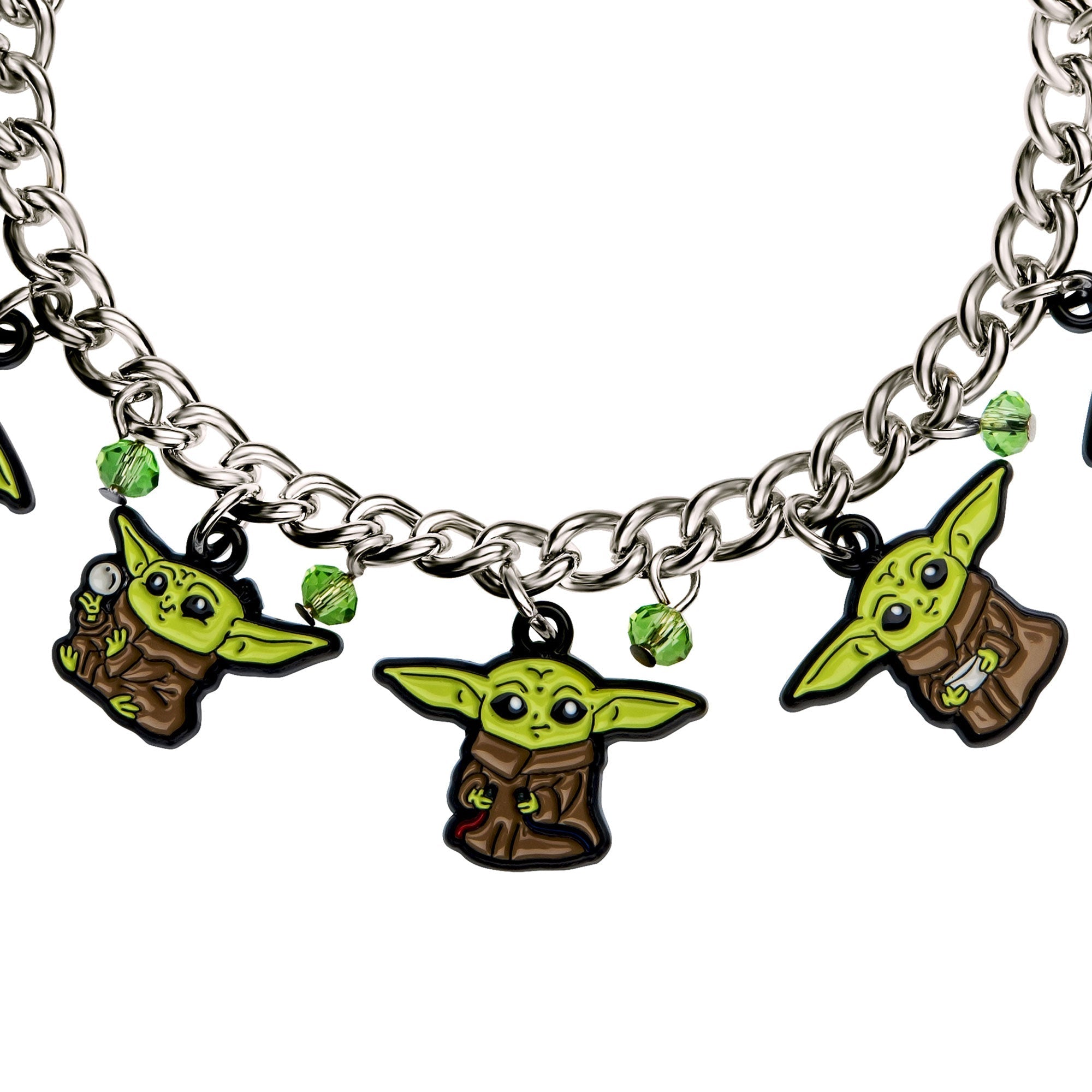 Star Wars: The Mandalorian Grogu (AKA: Baby Yoda/ The Child) Different Pose Charm Bracelets - Jewelry Brands Shop