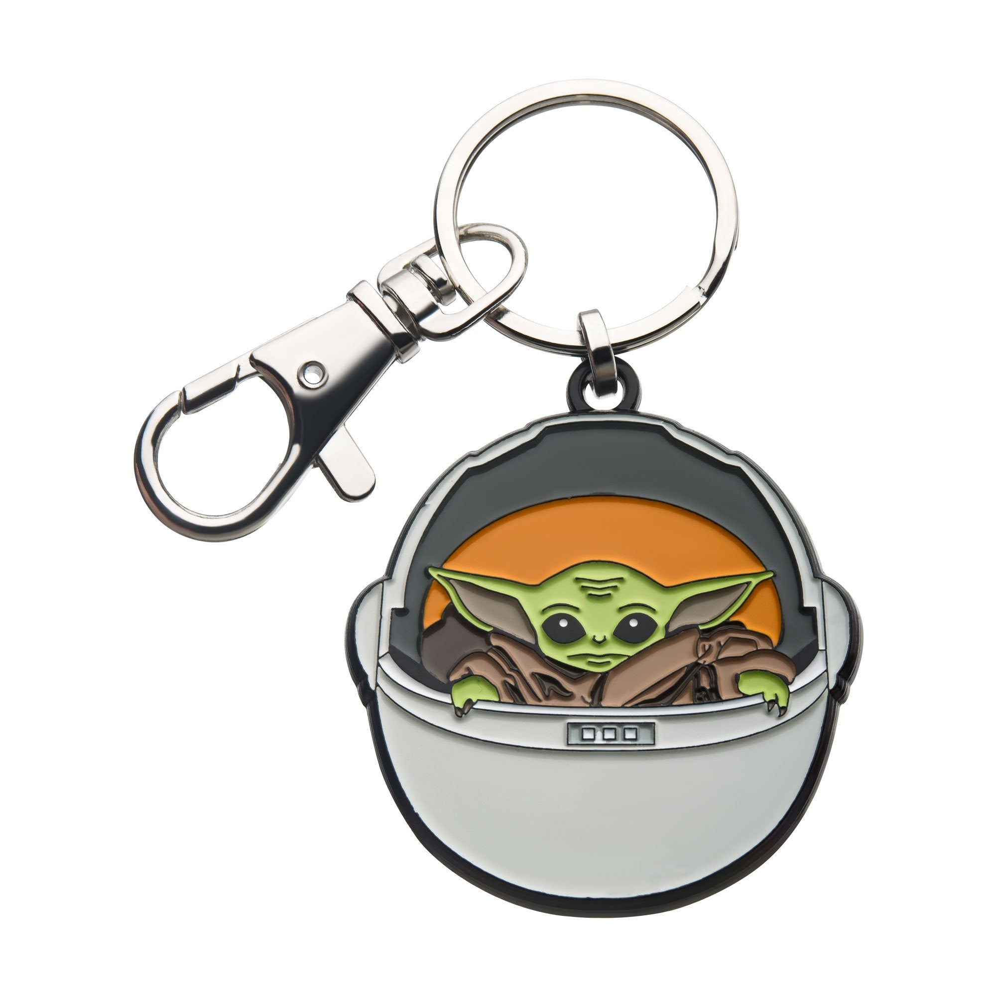 Star Wars: The Mandalorian Grogu (AKA: Baby Yoda/ The Child) in Carriage Keychain - Jewelry Brands Shop