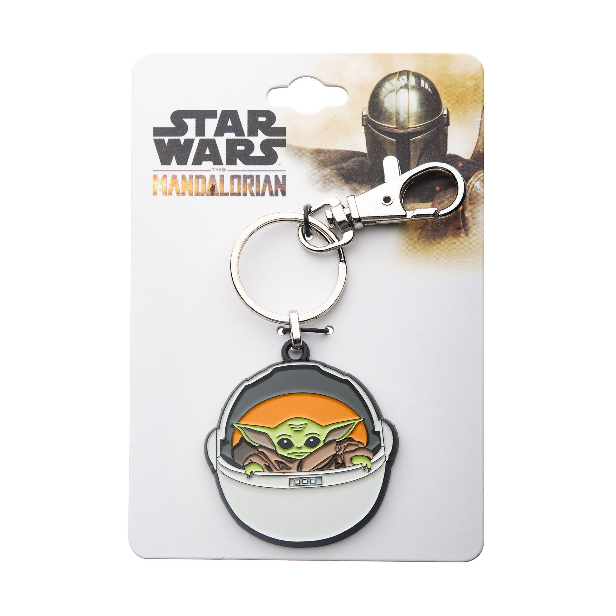 Star Wars: The Mandalorian Grogu (AKA: Baby Yoda/ The Child) in Carriage Keychain - Jewelry Brands Shop