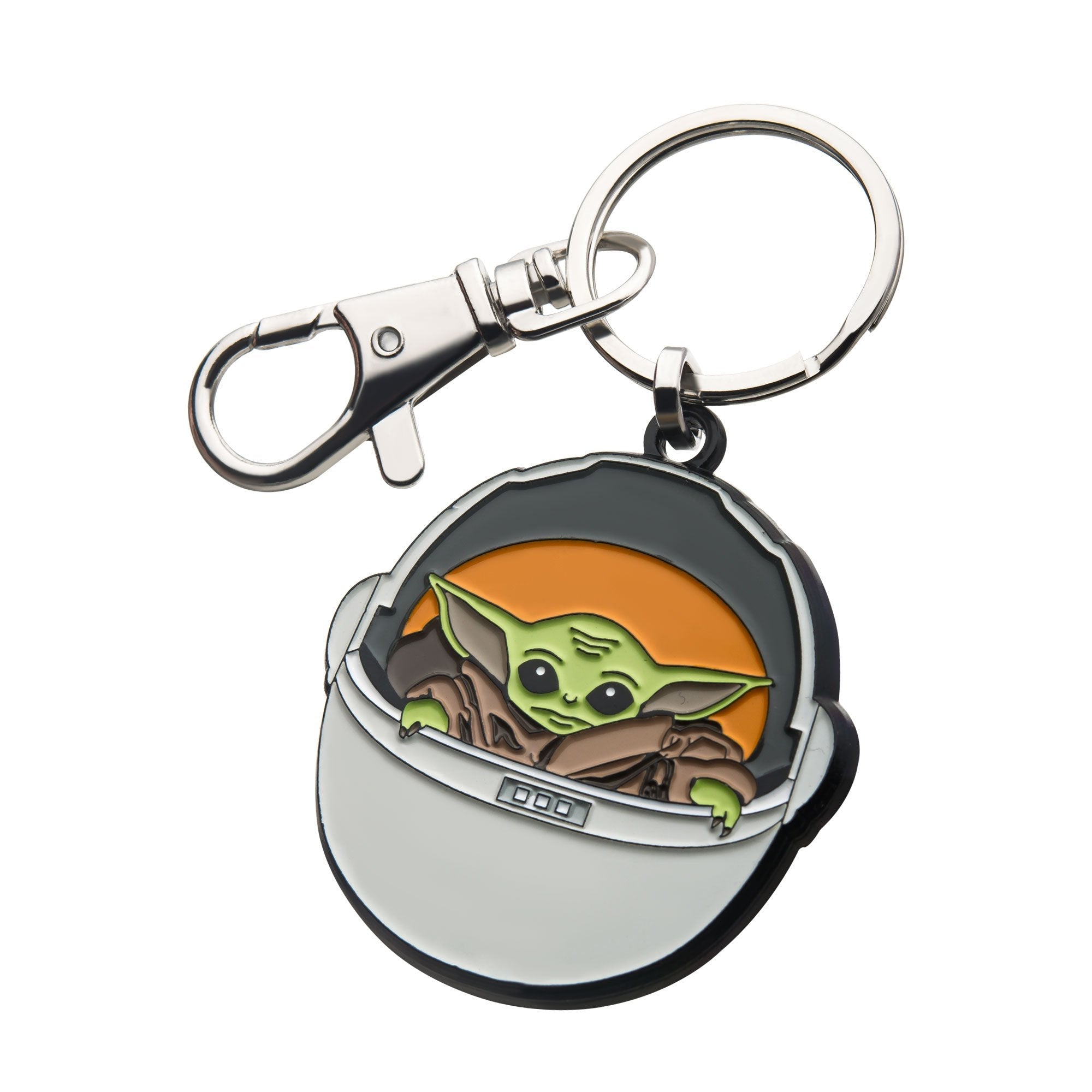 Star Wars: The Mandalorian Grogu (AKA: Baby Yoda/ The Child) in Carriage Keychain - Jewelry Brands Shop