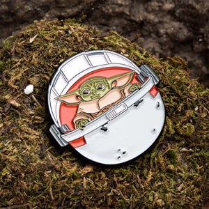 Star Wars: The Mandalorian Grogu (AKA: Baby Yoda/ The Child) Pod Lapel Pin - Jewelry Brands Shop