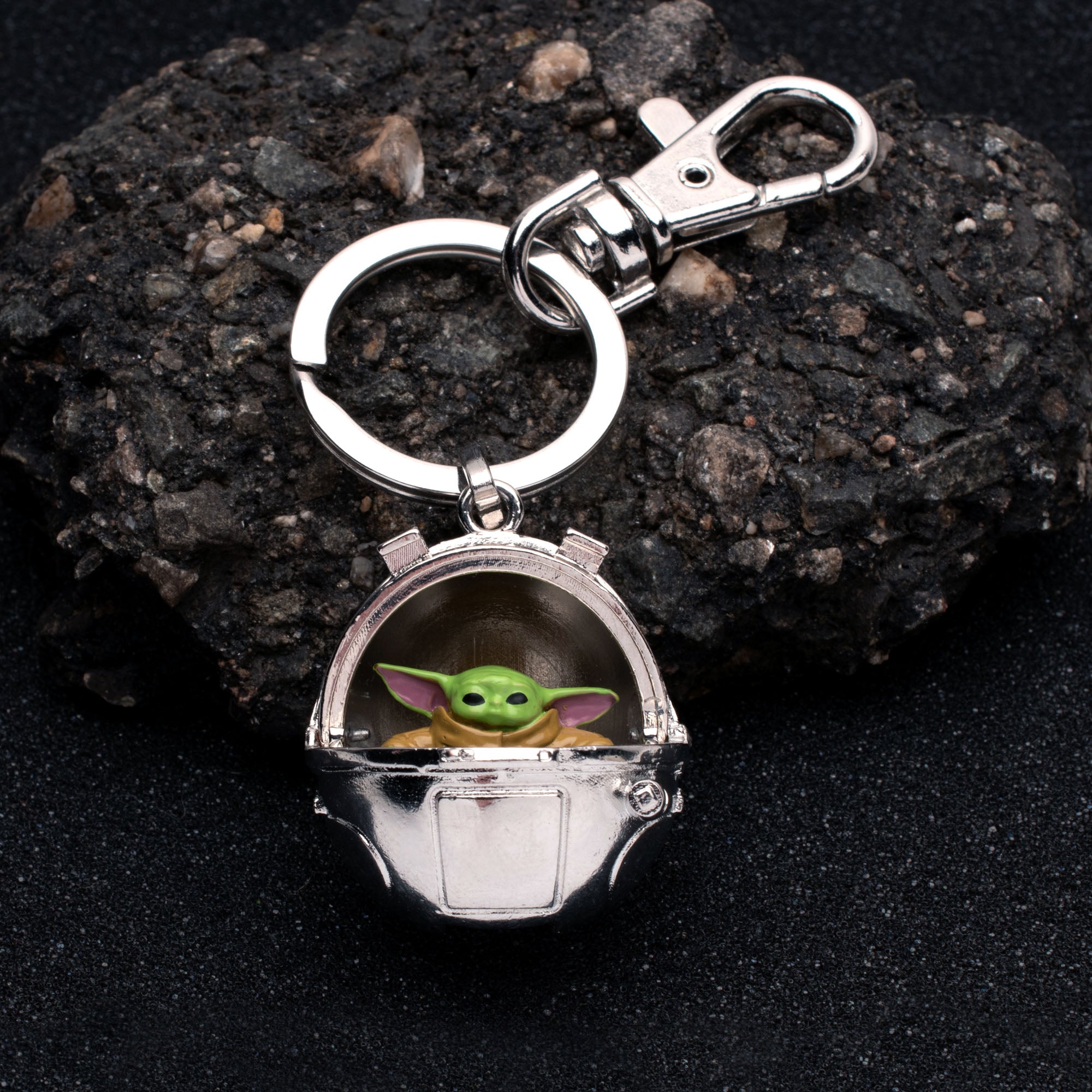 Star Wars: The Mandalorian Grogu (AKA: Baby Yoda/ The Child) Pram Keychain - Jewelry Brands Shop