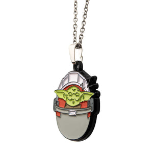 Star Wars: The Mandalorian Grogu (AKA: Baby Yoda/ The Child) Sleeping Pendant Necklace - Jewelry Brands Shop