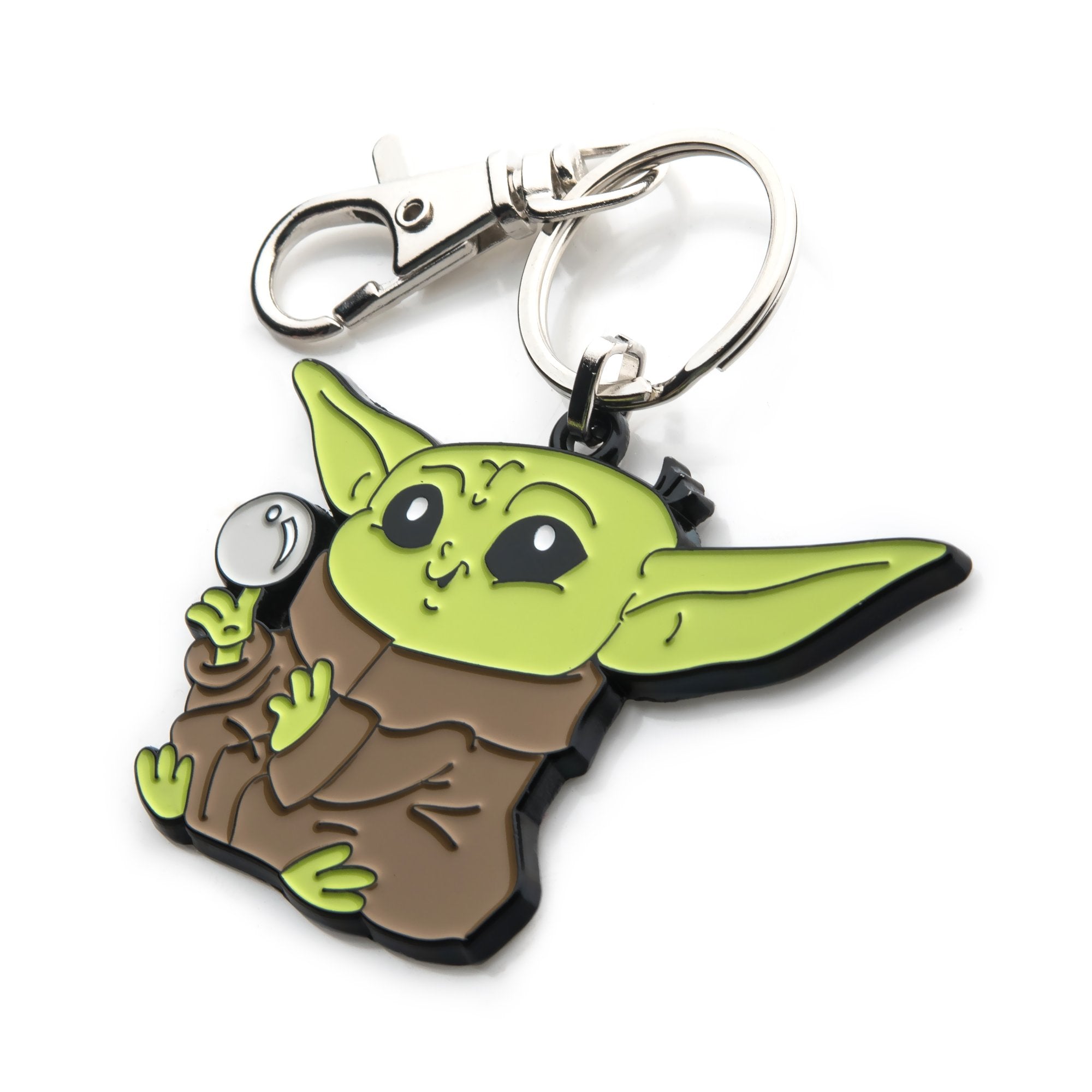 Star Wars: The Mandalorian Grogu (AKA: Baby Yoda/ The Child) with Ball Keychain - Jewelry Brands Shop