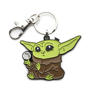 Star Wars: The Mandalorian Grogu (AKA: Baby Yoda/ The Child) with Ball Keychain - Jewelry Brands Shop