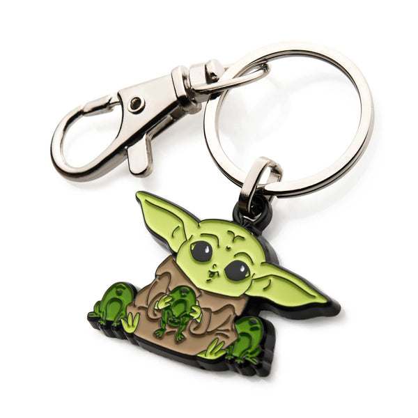 Star Wars: The Mandalorian Grogu (AKA: Baby Yoda/ The Child) with frogs Keychain