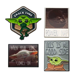 Star Wars The Mandalorian Grogu The Child 4 Pack Pin Set - Jewelry Brands Shop