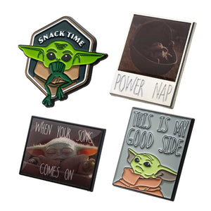 Star Wars The Mandalorian Grogu The Child 4 Pack Pin Set - Jewelry Brands Shop