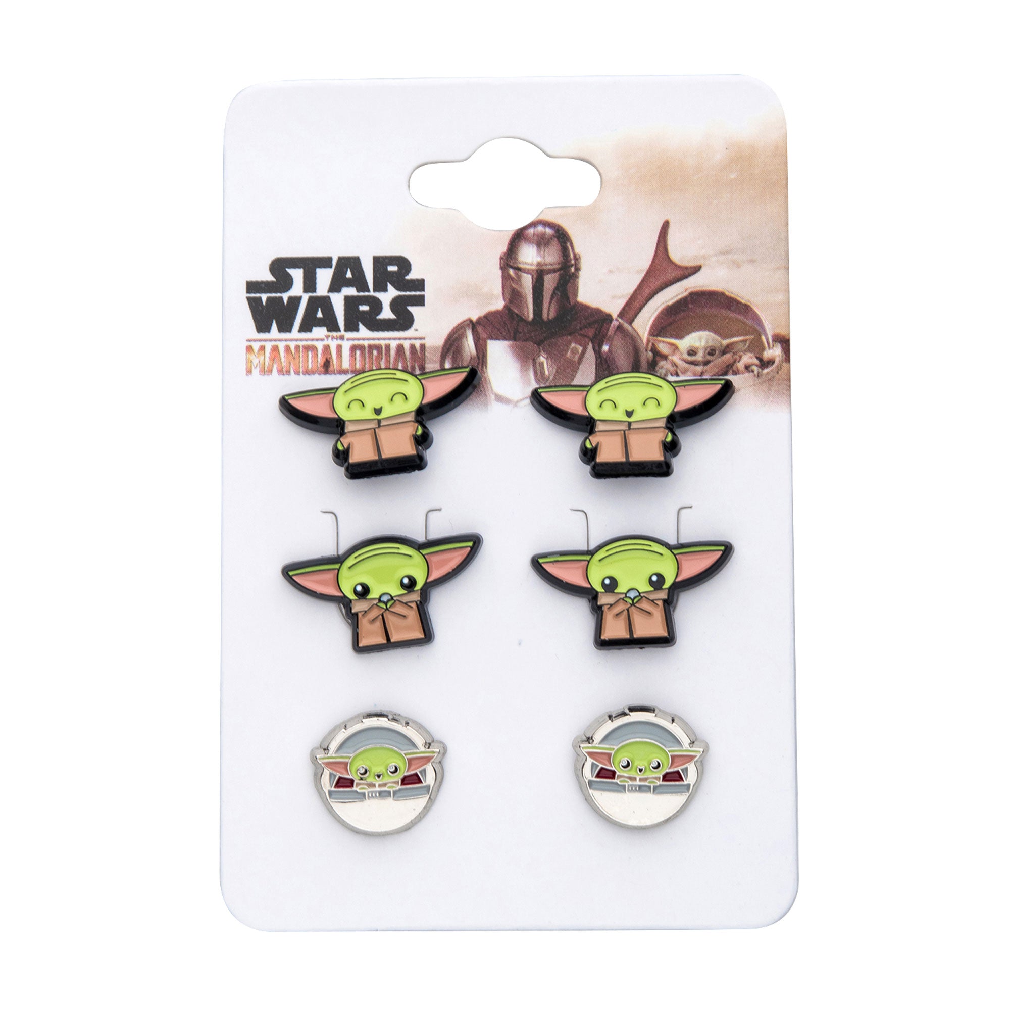 Star Wars The Mandalorian Grogu The Child Stud Earring Set (3 pcs) [COMING SOON] - Jewelry Brands Shop