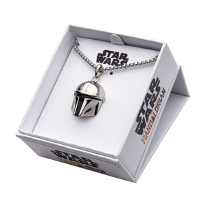 Star Wars The Mandalorian Mando Helmet Necklace - Jewelry Brands Shop