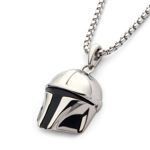 Star Wars The Mandalorian Mando Helmet Necklace - Jewelry Brands Shop