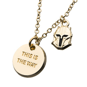 Star Wars The Mandalorian "This is the Way" Pendant Necklace - Jewelry Brands Shop