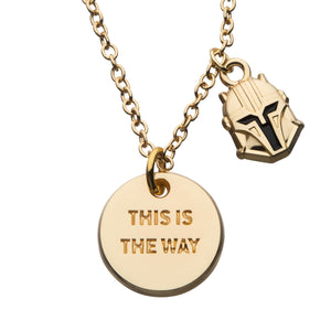 Star Wars The Mandalorian "This is the Way" Pendant Necklace - Jewelry Brands Shop