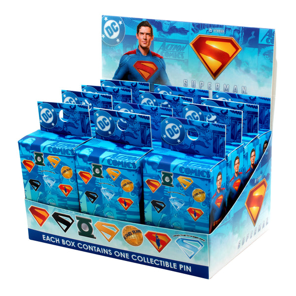 Superman Movie Logo Blind Box Pin – Individual Collectible Pins
