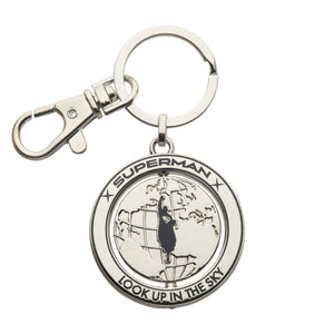 Superman Globe Spinning Keychain