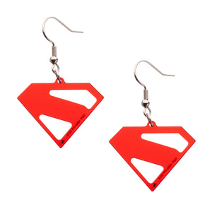 Superman Acrylic Dangle Earrings