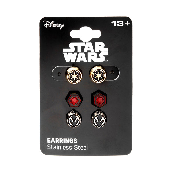 Star Wars Episode 9 Empire Symbol Symbol & First Order Stud Earrings