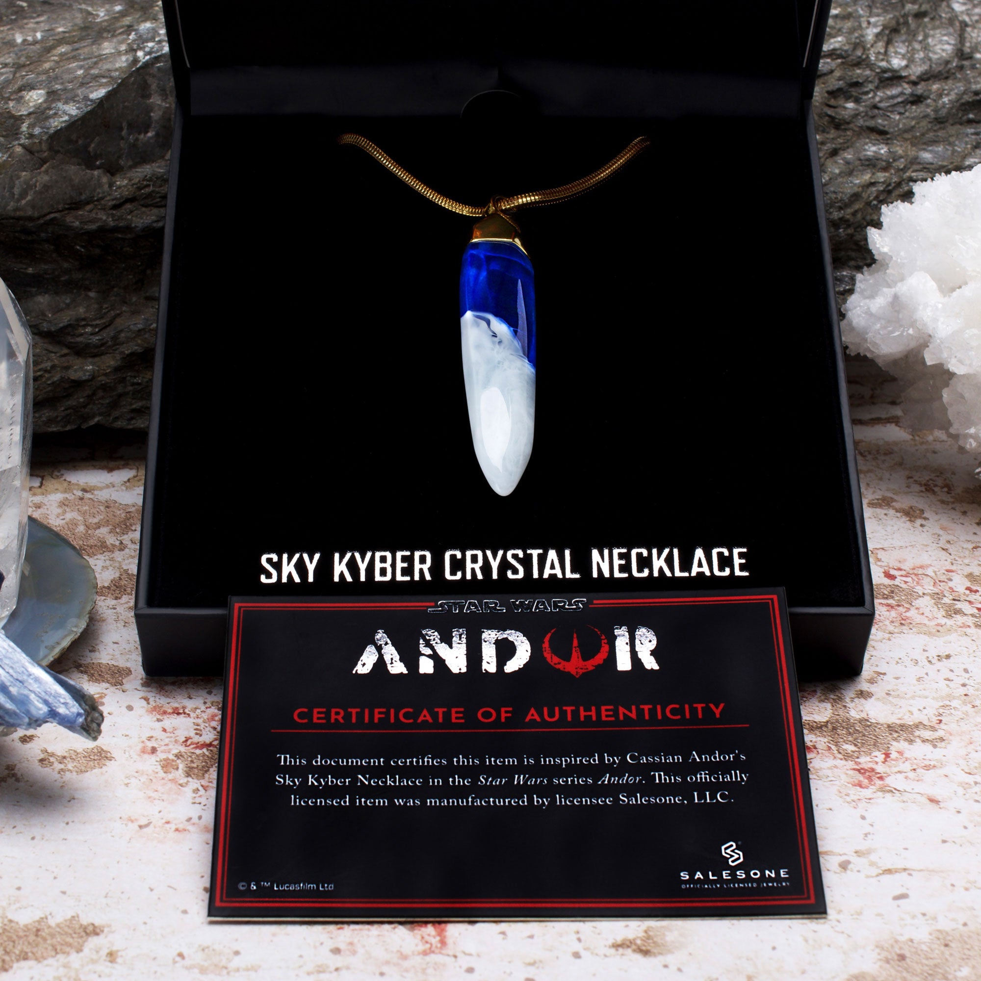 Star Wars Cassian Andor's Kyber Crystal Necklace