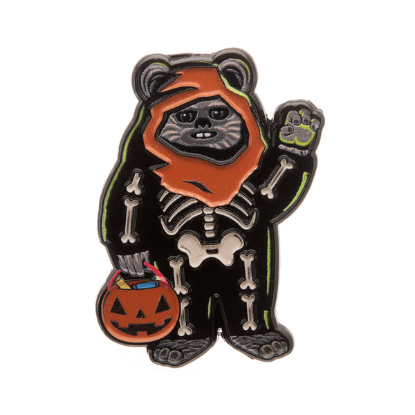 Star Wars Ewok Skeleton Halloween Pin