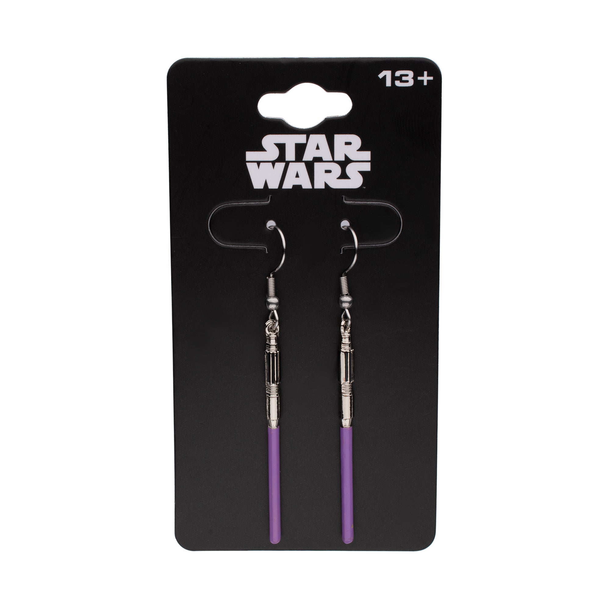 Star Wars Mace Windu Lightsaber Drop Earrings