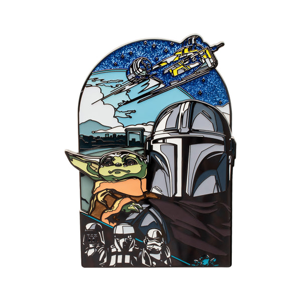 Star Wars Mando & Grugo Layered Pin