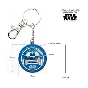 Star Wars R2-D2 May the Force Be With You Keychain